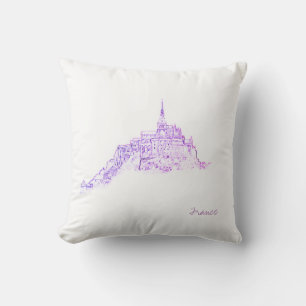 Le Mont Saint Michel Frankreich Architektur Kissen