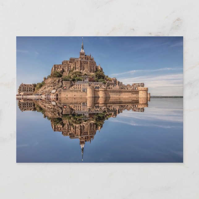Le Mont-Saint-Michel Postkarte (Vorderseite)