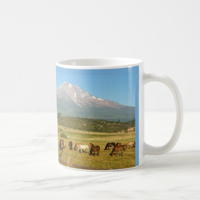 Le mont Shasta Horse Herd Mug (Droite)