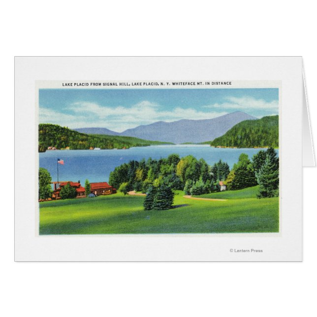 Le Mont Whiteface du lac à distance (Devant horizontal)