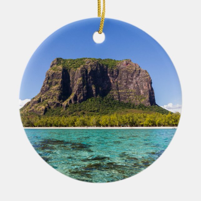 Le Morne Brabant Mauritius mit Meerblick Keramikornament (Vorne)