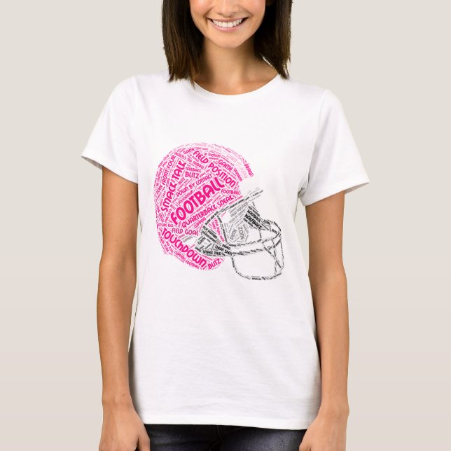 Le MOT de T-shirt de casque de Footbal nomme le (Devant)