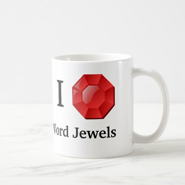 Le mot Jewels la tasse (Droite)