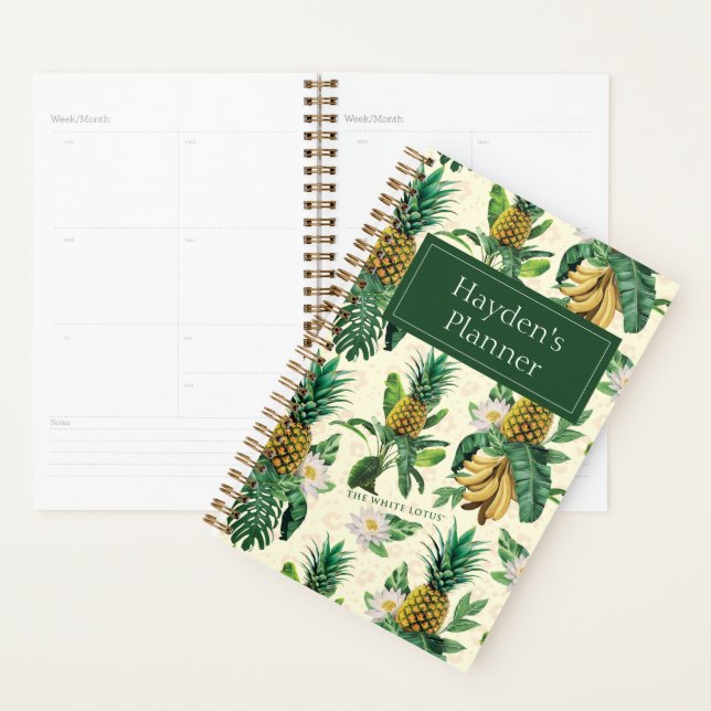 Le Motif blanc Lotus Pineapple Paradise (Devant avec enveloppe)