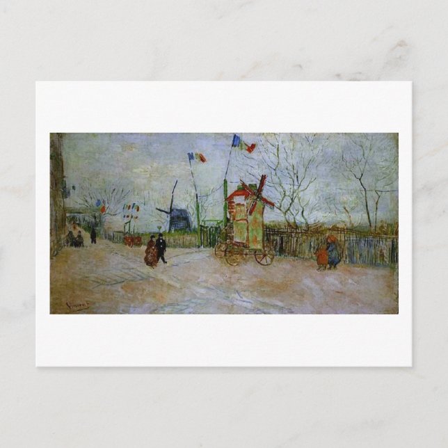 Le Moulin a Poivre, Vincent van Gogh Postkarte (Vorderseite)