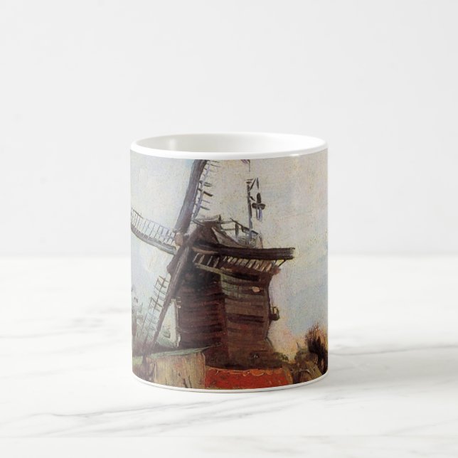 Le Moulin de Blute Fin von Vincent van Gogh Kaffeetasse (Mittel)