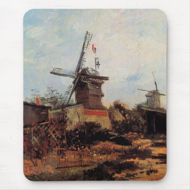 Le Moulin de Blute Fin von Vincent van Gogh Mousepad (Vorne)