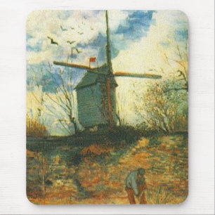 Le Moulin de la Galette Van Gogh Mousepad