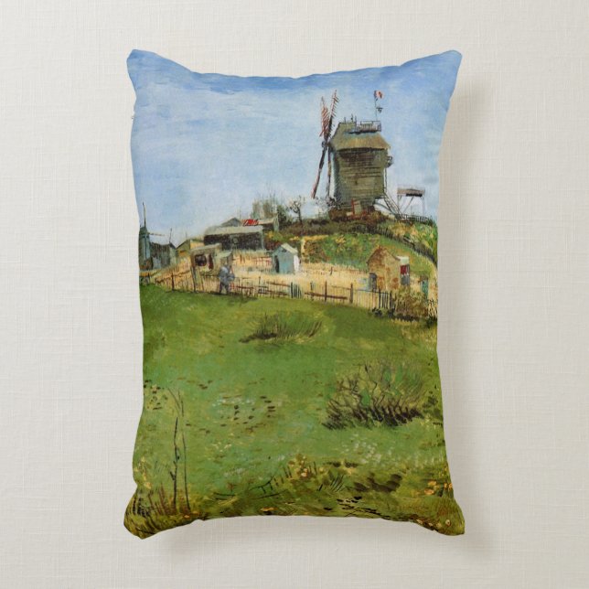 Le Moulin de la Galette von Vincent van Gogh Dekokissen (Vorderseite(Vertikal))