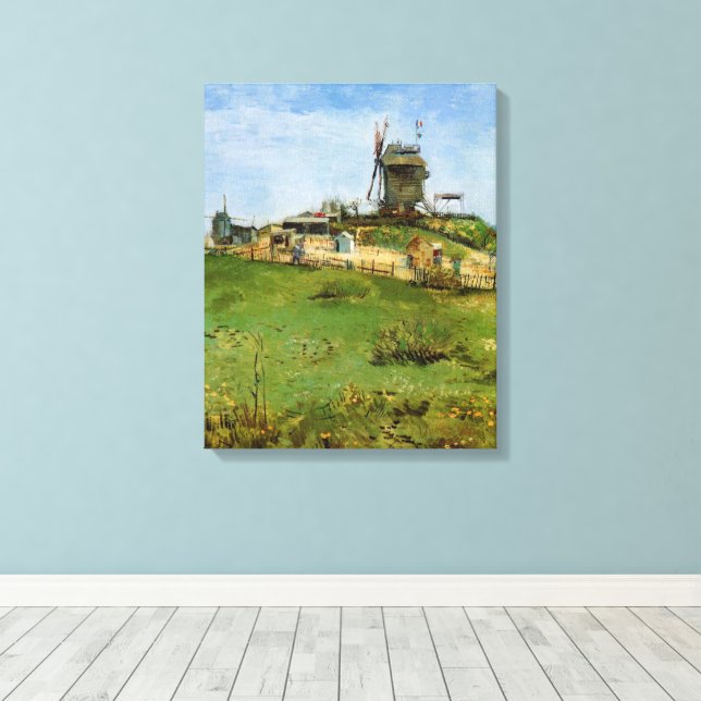 Le Moulin de la Galette von Vincent van Gogh Leinwanddruck (Insitu (Holzboden))