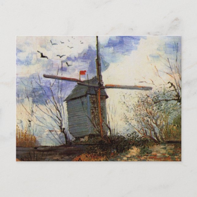 Le Moulin de la Galette von Vincent van Gogh Postkarte (Vorderseite)