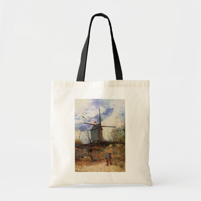 Le Moulin de la Galette von Vincent van Gogh Tragetasche (Vorne)