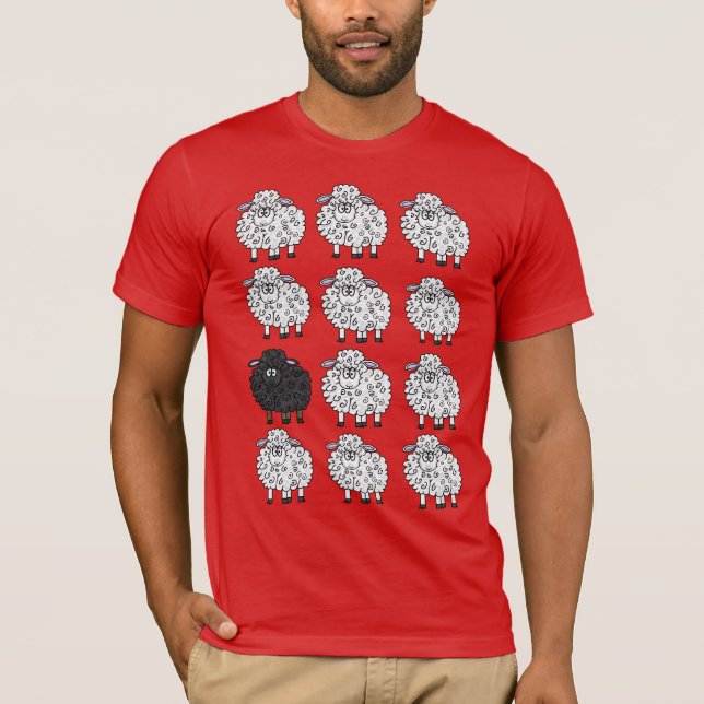 Le mouton noir du T-shirt de la famille (Devant)