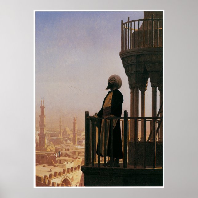 Le Muezzin, Der Aufruf zum Gebet, 1865 Poster (Vorne)