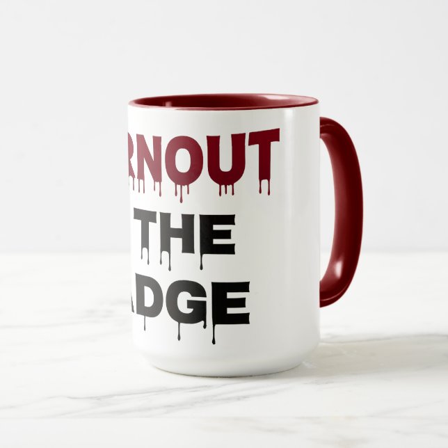 Le Mug de l'émission de télévision Pitt | Burnout  (Devant droit)