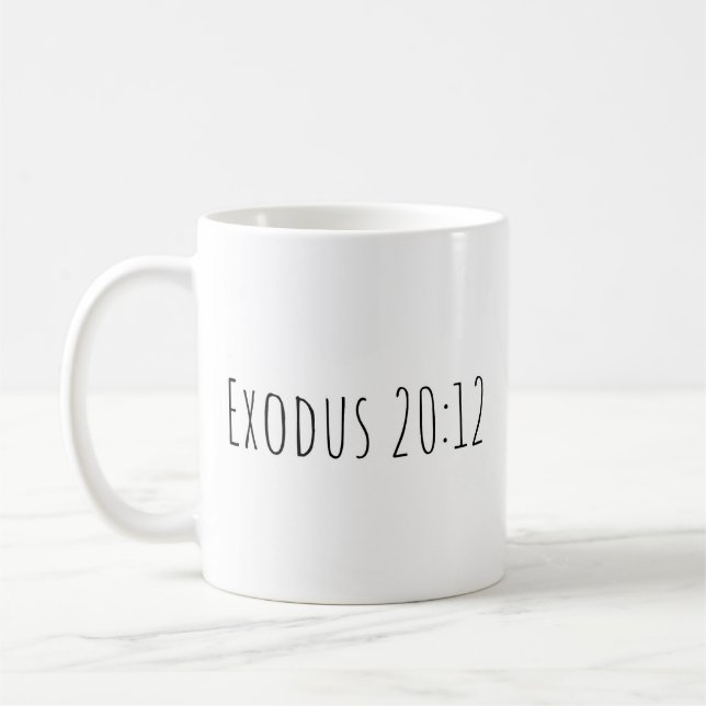 Le mug Exode 20:12 (Gauche)