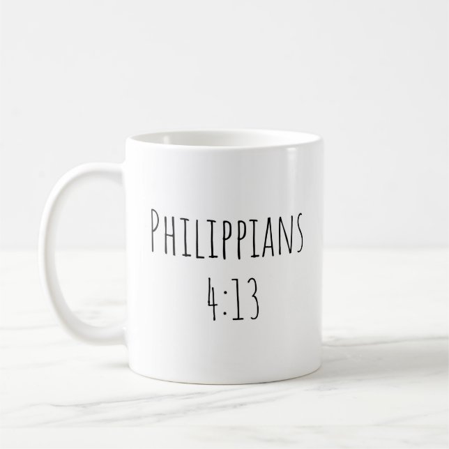 Le mug Philippiens 4:13 (Gauche)