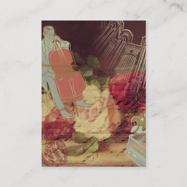Le musicien - Carte de visite (Devant)