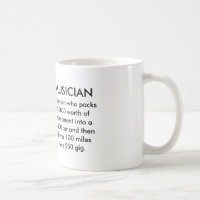 Le musicien définissent la tasse