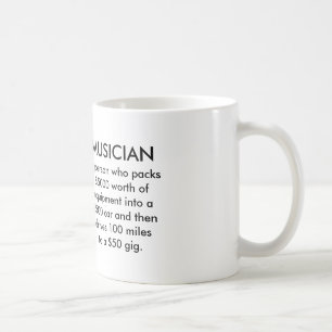 Le musicien définissent la tasse