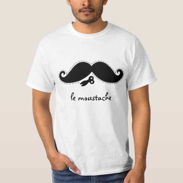 Le Mustache T-Shirt (Vorderseite)