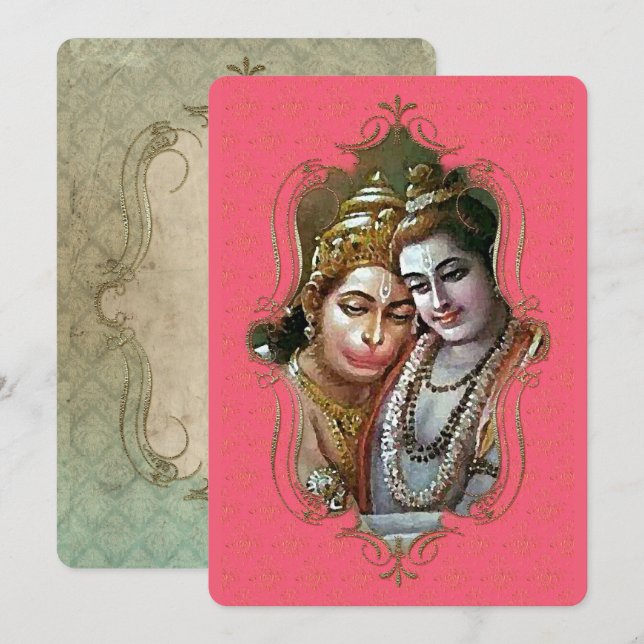 Le Mystique De L'Inde 27 - Carte De Voeux (Devant / Derrière)