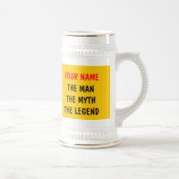 Le mythe de l'homme légende des tasses à bière | P