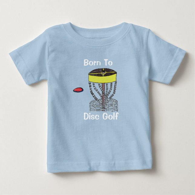 Le né au T-shirt de bébé de golf de disque (Devant)
