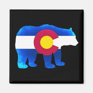Le néon du drapeau du Colorado porte un aimant car