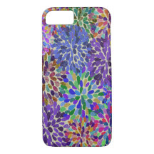 Le néon fleurit le coque iphone