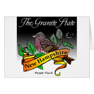 Le New Hampshire l'état de granit avec l'oiseau