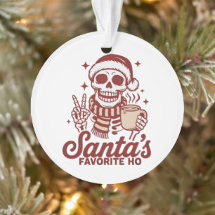 Le Noël préféré de Santa Ho squelette sarcastique 