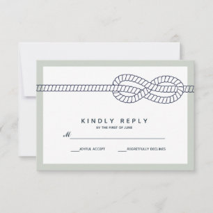 Le noeud bleu   Mariage RSVP