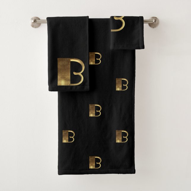 Le noir et l'or du monogramme B semblent la (En situation)