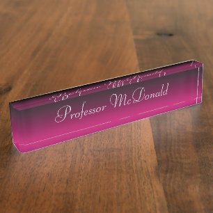 Le noir rose se fanent plaque signalétique faite