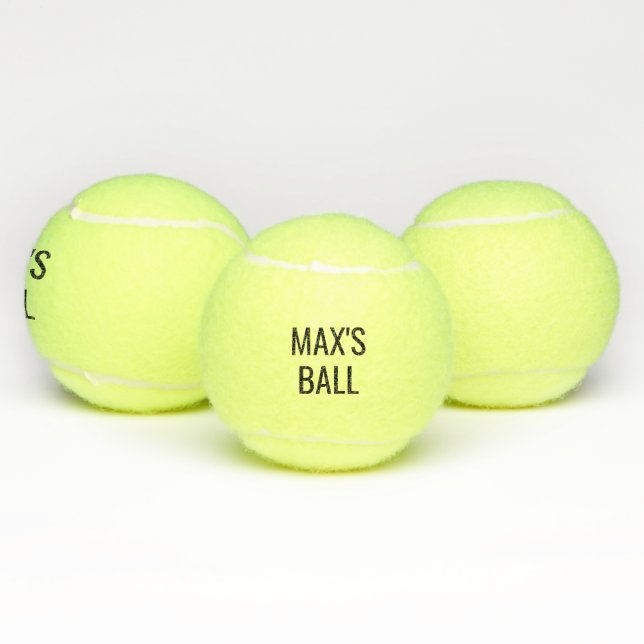 Le nom de votre chien balle de tennis personnalisé (Multiple)