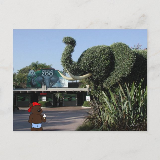 Le "ours carte postale de CA rend visite à (Devant)