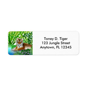 Le paisible Étiquette du tigre de Sumatran