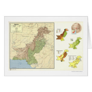Le Pakistan a détaillé la carte - 1973