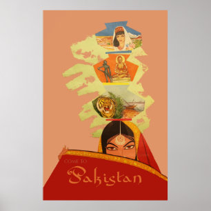 Le Pakistan - poster vintage