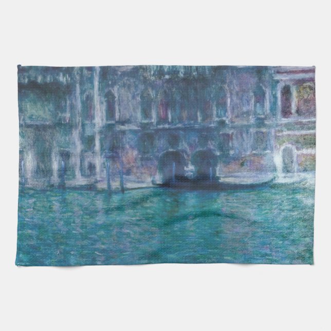 Le palais da Mula Claude Monet Geschirrtuch (Horizontal)