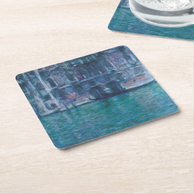 Le palais da Mula Claude Monet Rechteckiger Pappuntersetzer (angewinkelt)