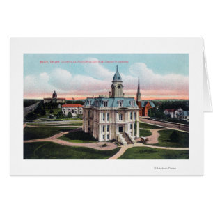 Le palais de justice, bureau de poste, bâtiment de