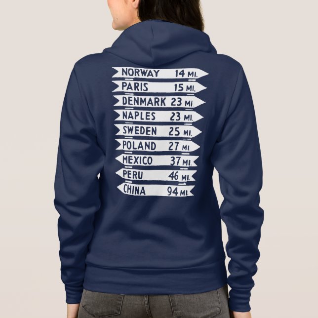 Le panneau Ol'Maine Dark Zip Sweat - shirt à capuc (Dos)