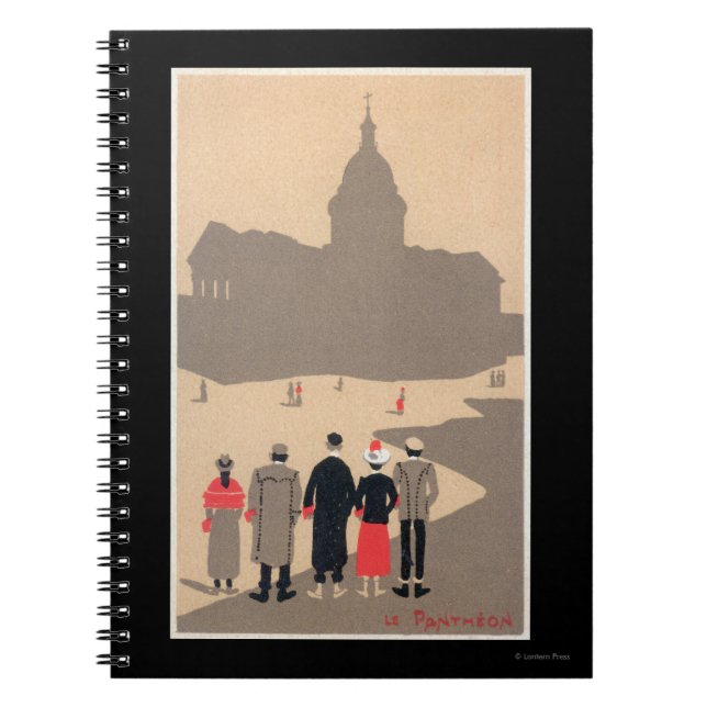 Le Pantheon Art Deco SceneParis, Frankreich Notizblock (Vorderseite)