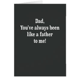 Le papa aiment un père à moi carte