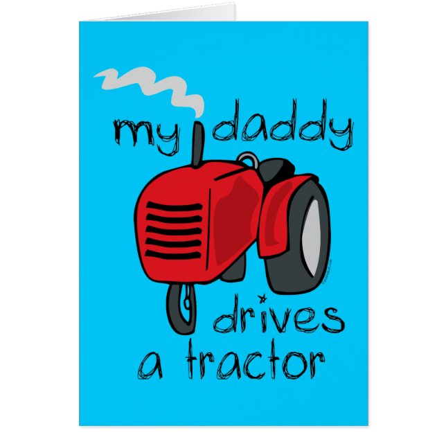 Le papa conduit un tracteur (Devant)