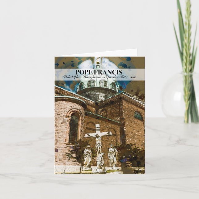 Le pape François visite Philadelphie PA Carte pour (Devant)