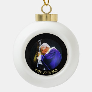 Le pape Jean Paul Ornement d'Arbre de Noël