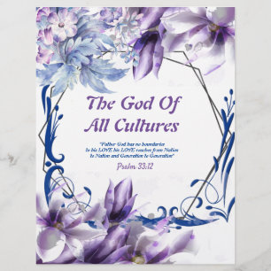 Le papier aquarelle du Dieu de toutes les cultures